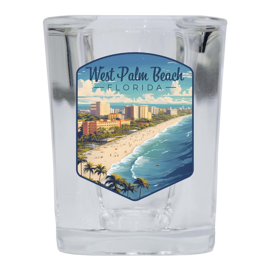 West Palm Beach Florida Design A Souvenir 2 Ounce Shot Glass Square Image 2