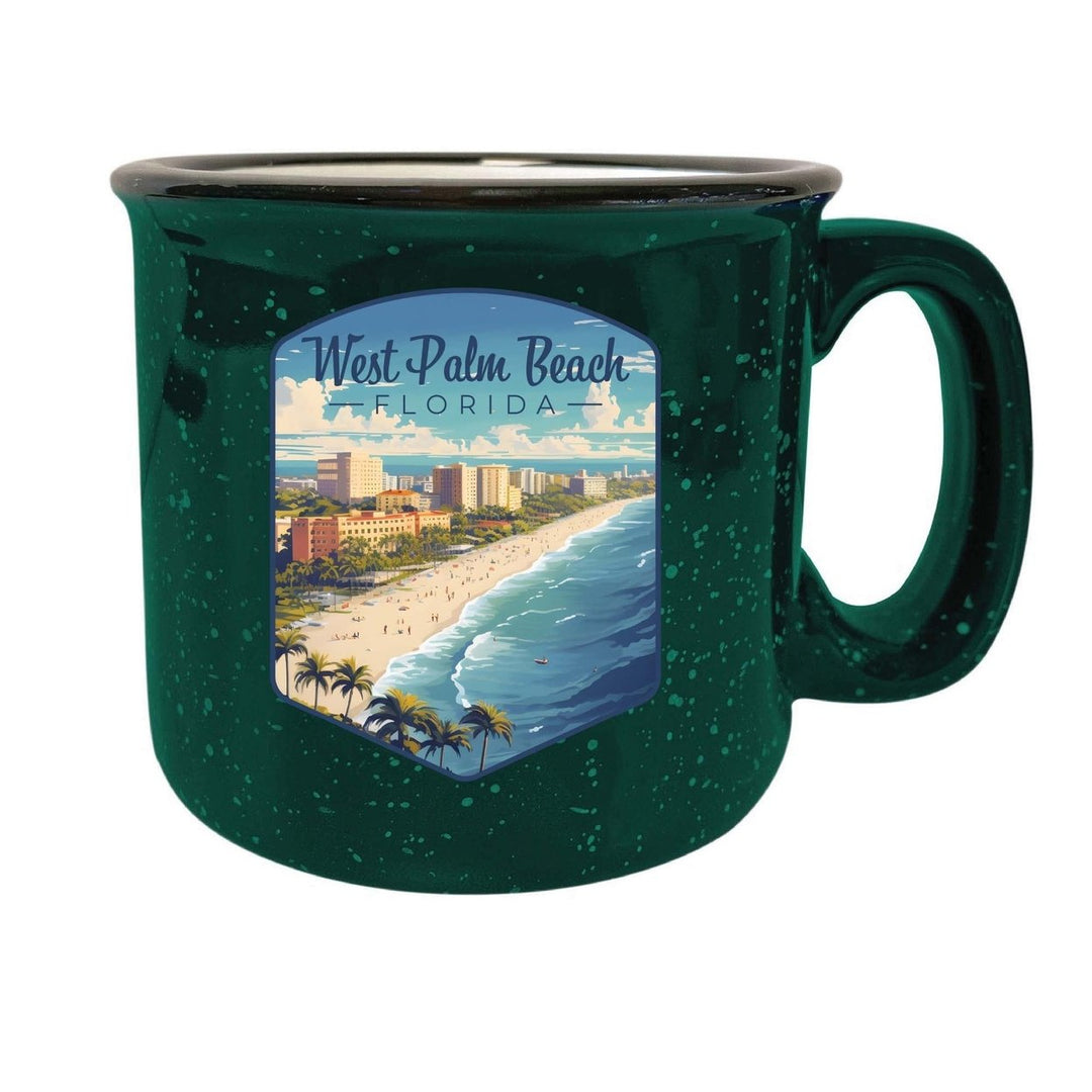 West Palm Beach Florida Design A Souvenir 16 oz Ceramic camping mug Image 1