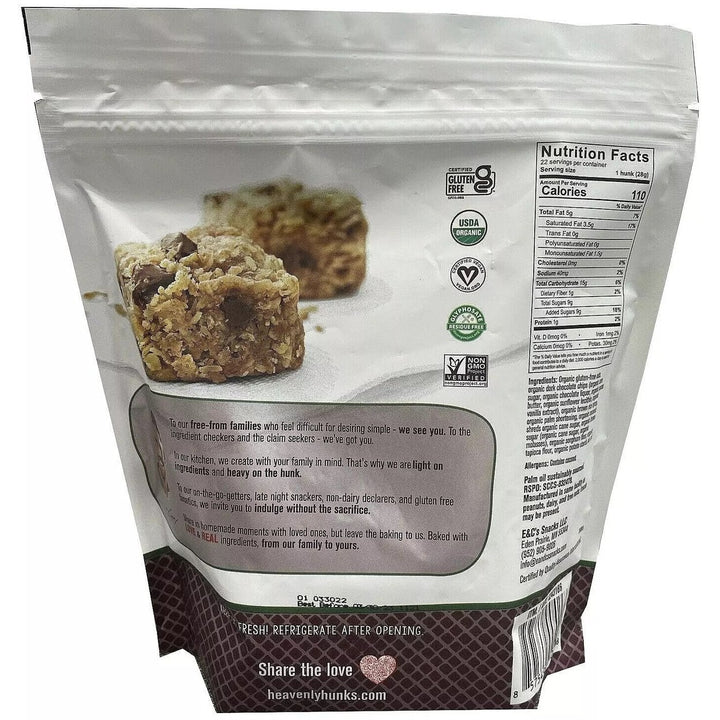 EandCs Heavenly Hunks Organic Oatmeal Dark Chocolate Cookies 22 Ounce Image 3