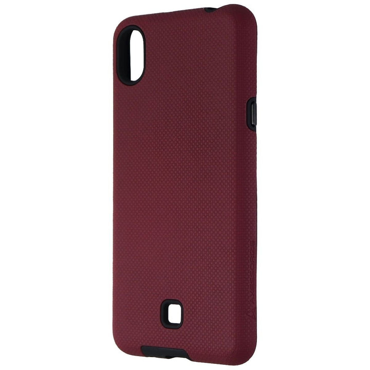 Axessorize PROTech Dual Layer Rugged Case for LG K20 - Dark Red / Black Image 1