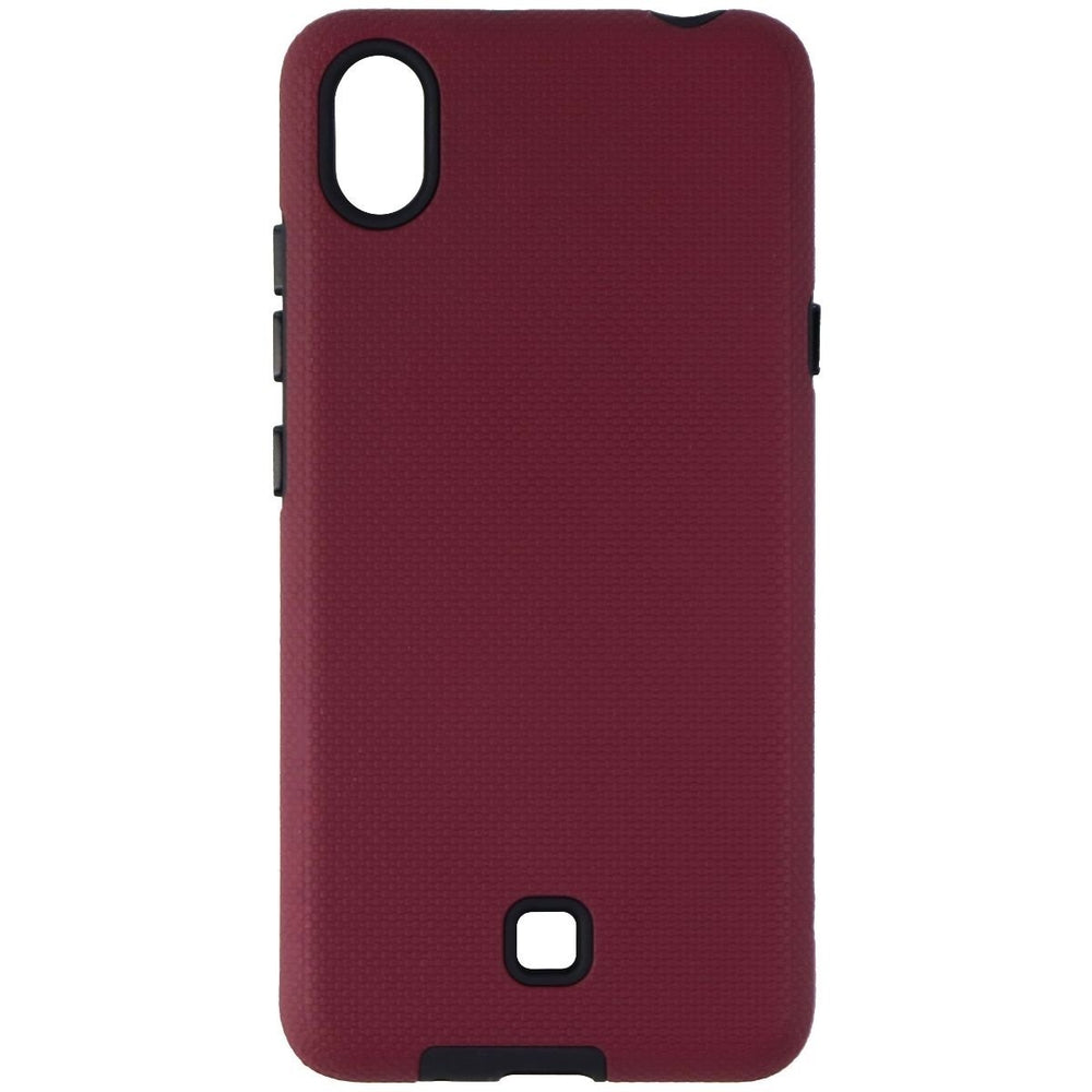 Axessorize PROTech Dual Layer Rugged Case for LG K20 - Dark Red / Black Image 2