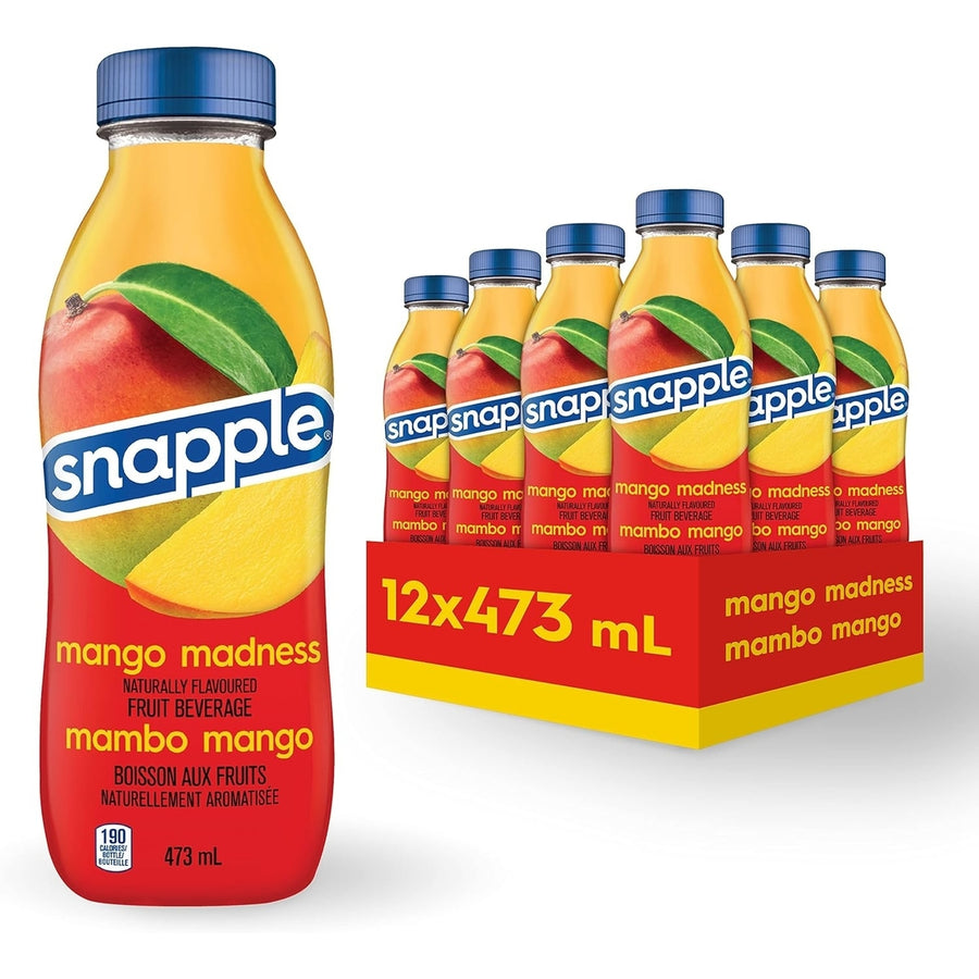 SNAPPLE Mango Madness473ml (Pack of 12 Bottles) Image 1