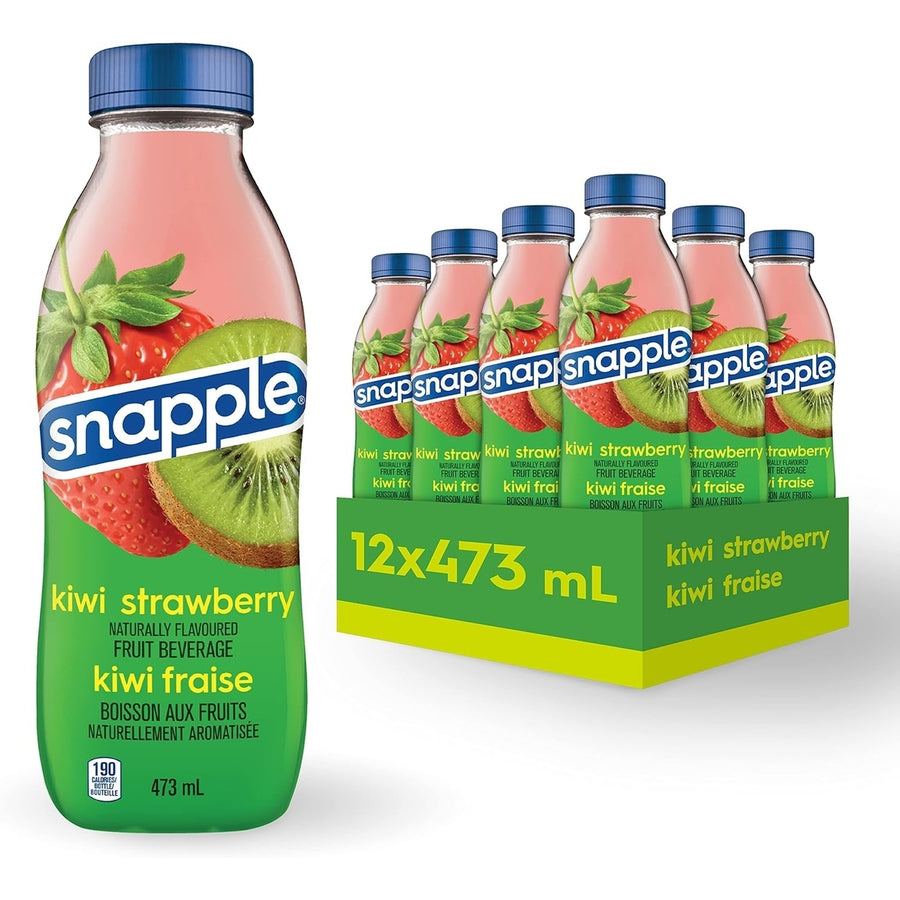 SNAPPLE Kiwi Strawberry473ml (Pack of 12 Bottles) Image 1