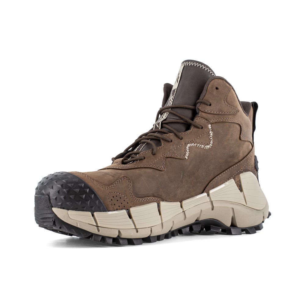 Reebok Work Mens Zig Kinetica Edge II Composite Toe Waterproof Hiker Work Boot Brown - RB3025 BROWN Image 3