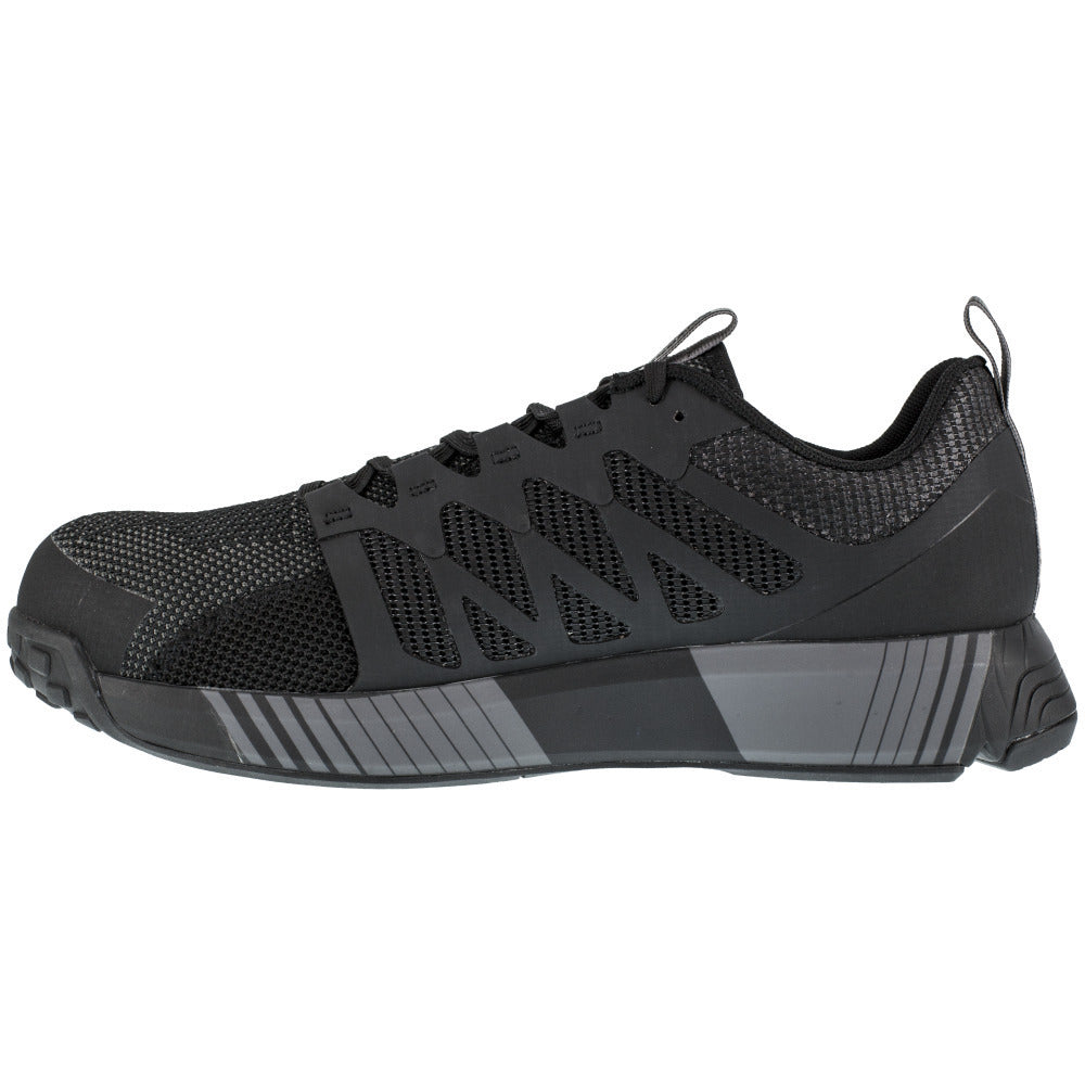 Reebok Work Mens Fusion Flexweave Composite Toe Athletic Work Shoe Black/Grey - RB4310 BLACK/BLACK/GREY Image 4