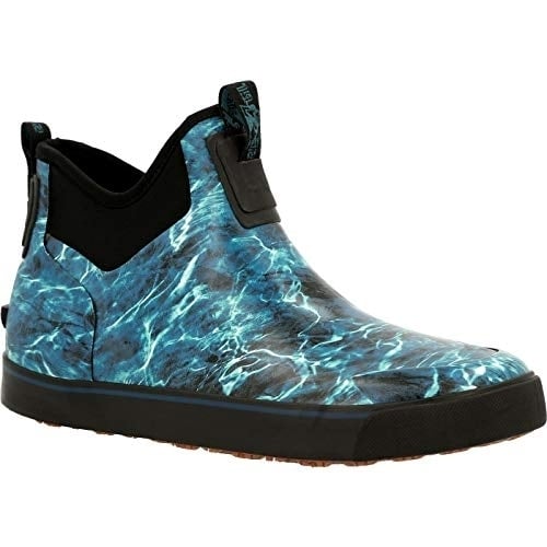 Rocky Mens Dry-Strike Waterproof Mossy Oak Elements Agua Deck Boot Water Camo - RKS0523 WATER CAMO Image 1