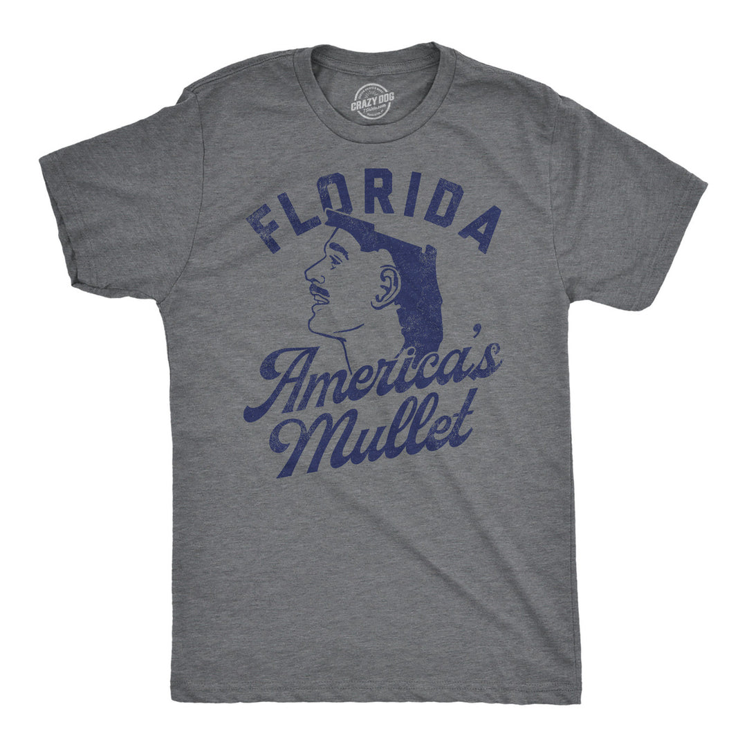 Mens Funny T Shirts Florida Americas Mullet Sarcastic Graphic Tee For Men Image 1