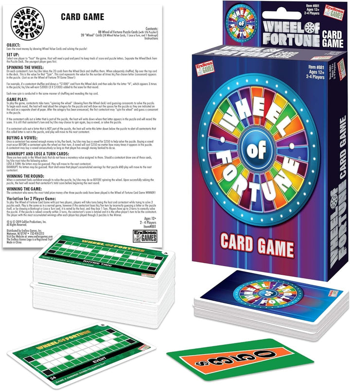 Endless Games Wheel of Fortune Card Game-2pk Image 2