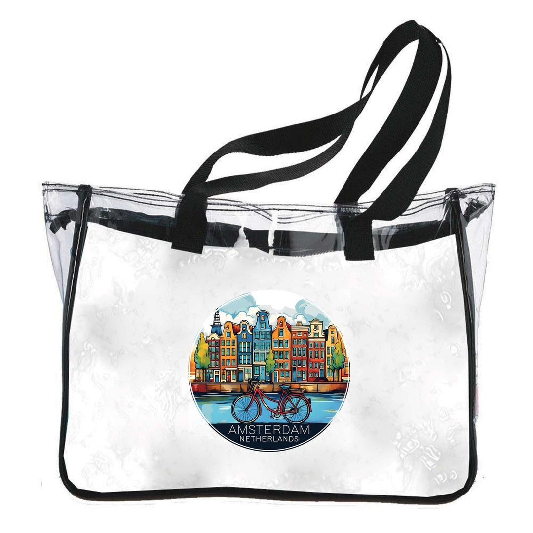 Amsterdam Netherlands Design D Souvenir Clear Tote Bag Image 1