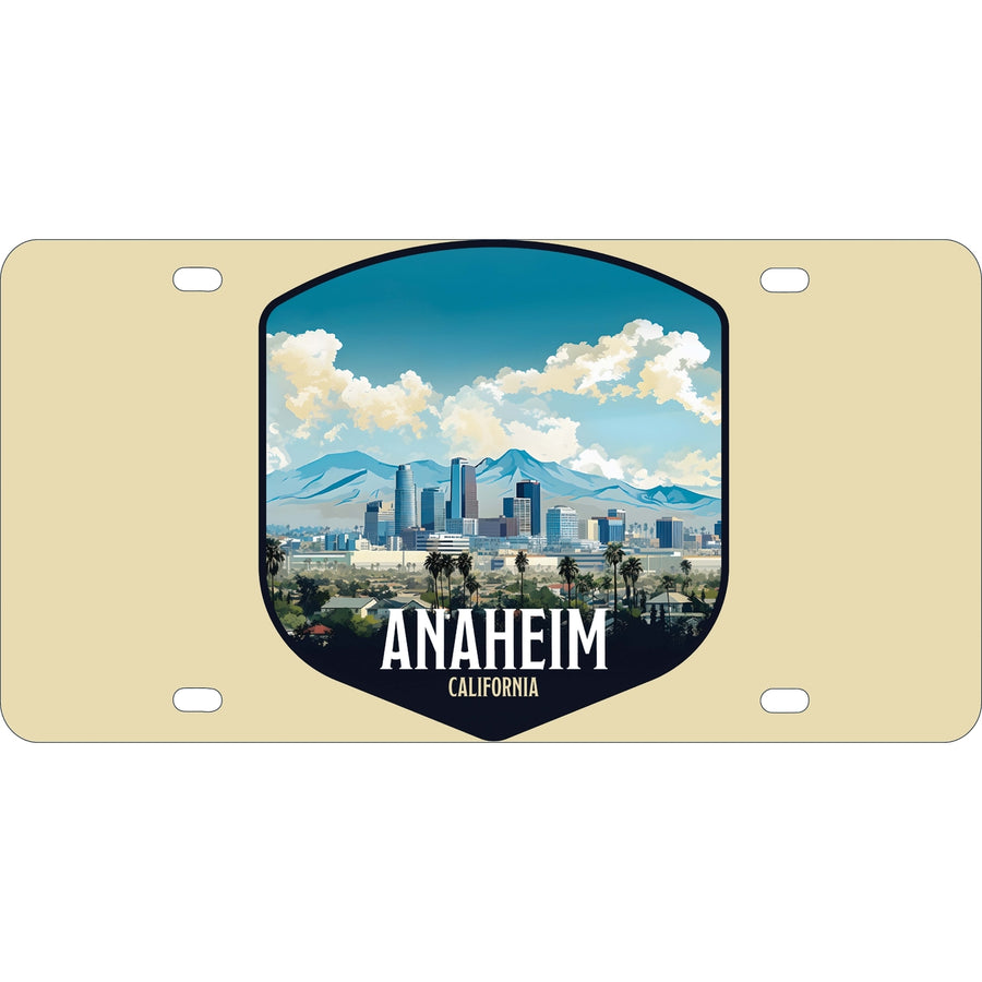 Anaheim California Design A Souvenir Mini Metal License Plate 4.75 x 2.25 inch Image 1