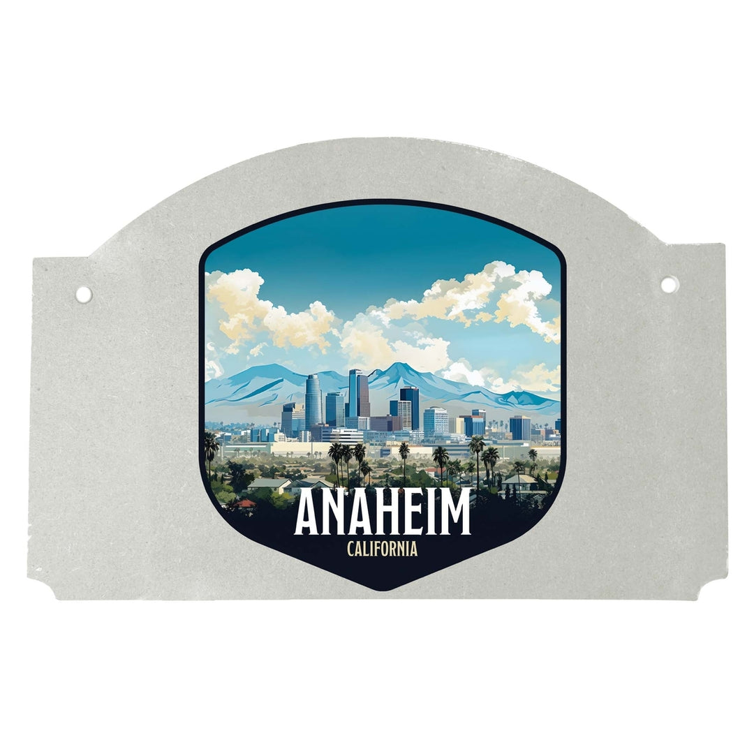 Anaheim California Design A Souvenir Wood sign flat with string Image 1