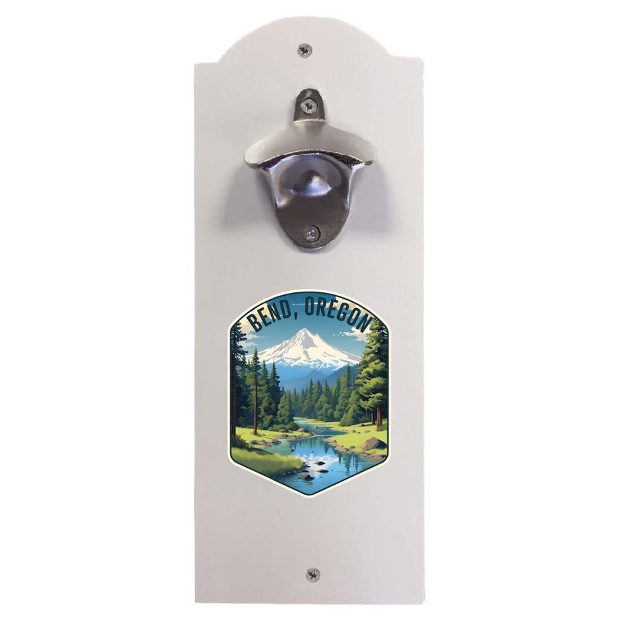 Bend Oregon Design B Souvenir Wall mounted bottle opener Image 1