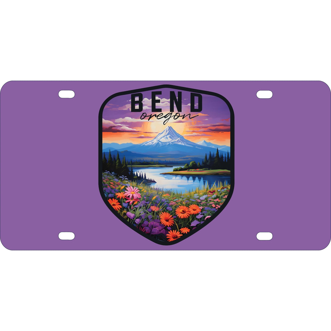 Bend Oregon Design A Souvenir Mini Metal License Plate 4.75 x 2.25 inch Image 1