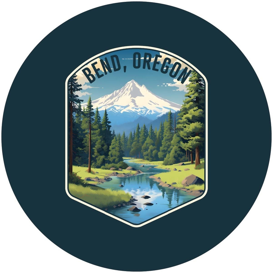 Bend Oregon Design B Souvenir Coaster Paper 4 Pack Image 1