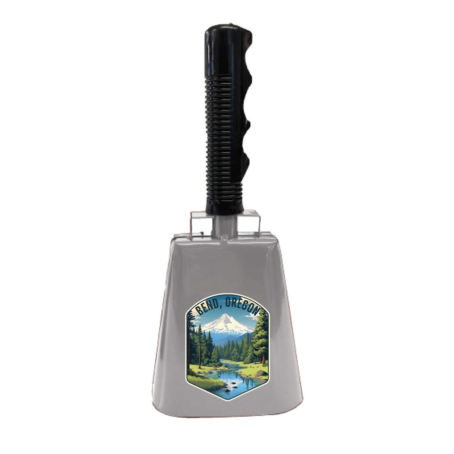 Bend Oregon Design B Souvenir Destination Cowbell Image 1