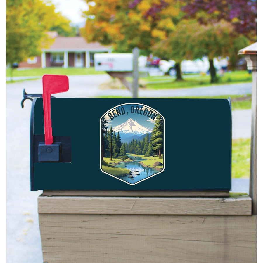 Bend Oregon Design B Souvenir Magnetic Mailbox Cover Image 1