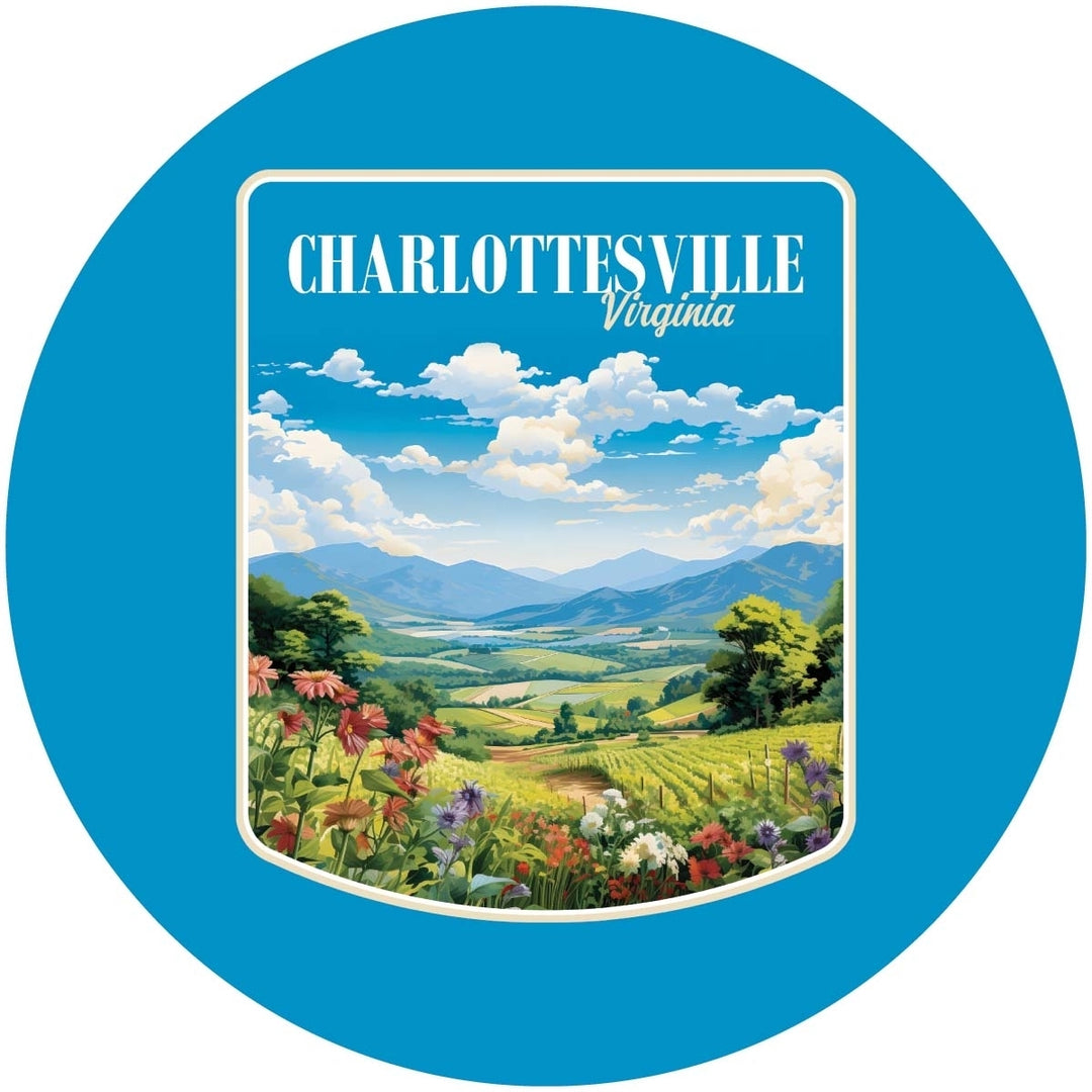 Charlottesville Virginia Design A Souvenir Coaster Paper 4 Pack Image 1