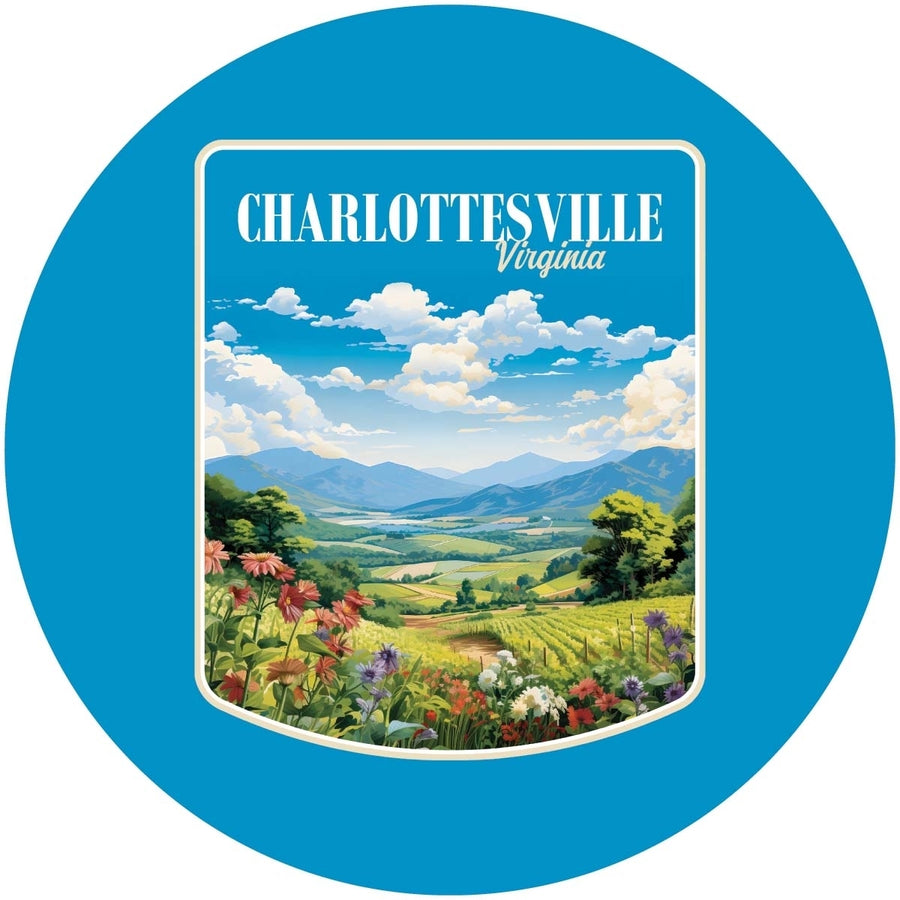 Charlottesville Virginia Design A Souvenir Coaster Paper 4 Pack Image 1