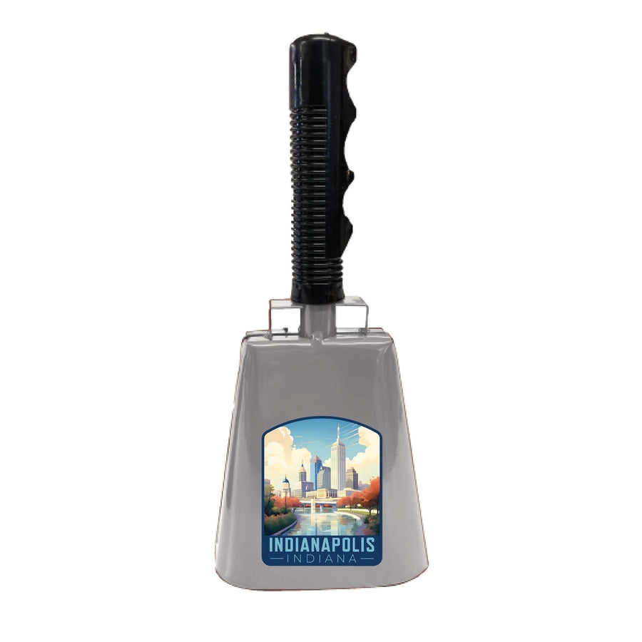 Indianapolis Indiana Design A Souvenir Destination Cowbell Image 1