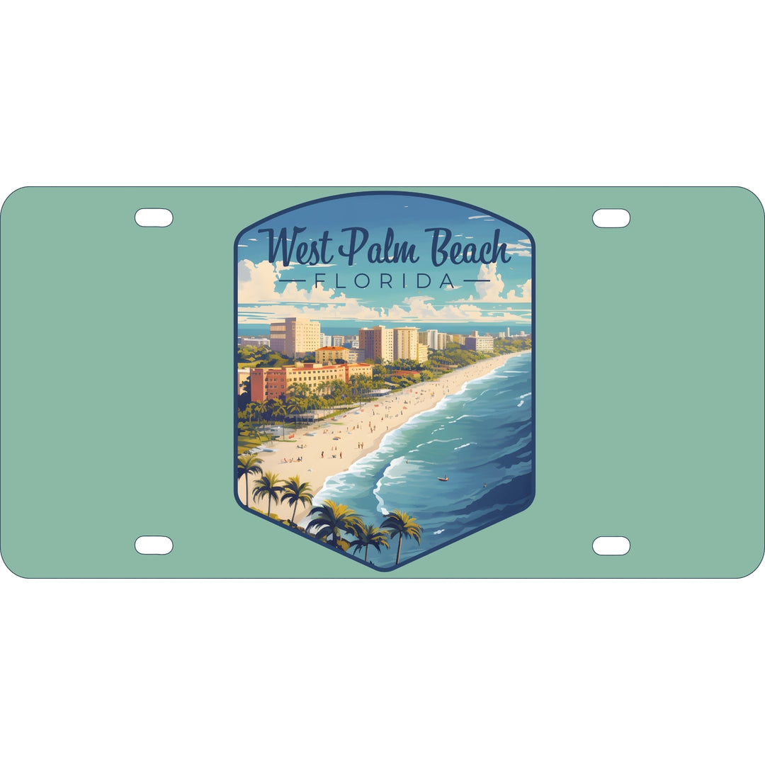 West Palm Beach Florida Design A Souvenir Mini Metal License Plate 4.75 x 2.25 inch Image 1