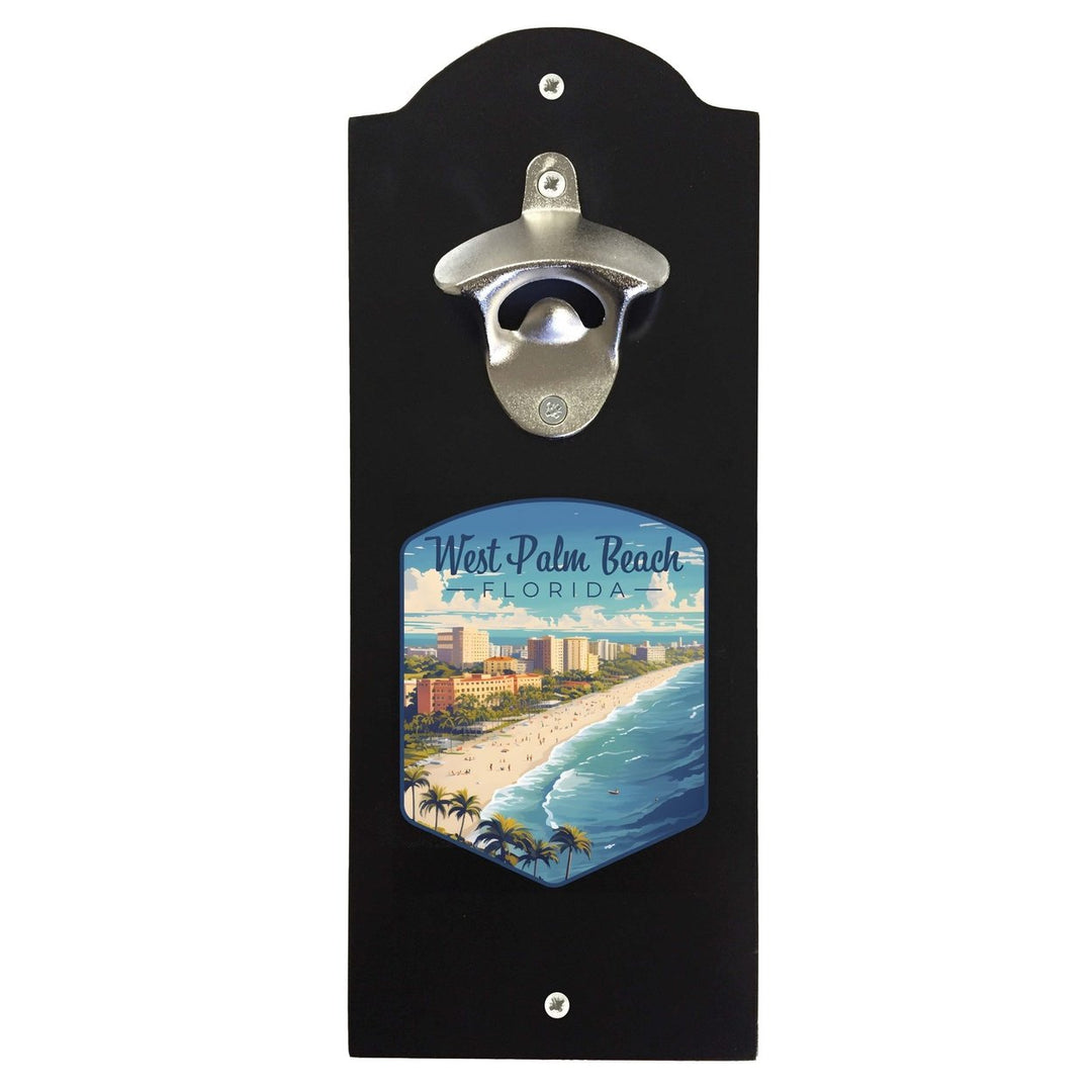 West Palm Beach Florida Design A Souvenir Wall mounted bottle opener Image 1