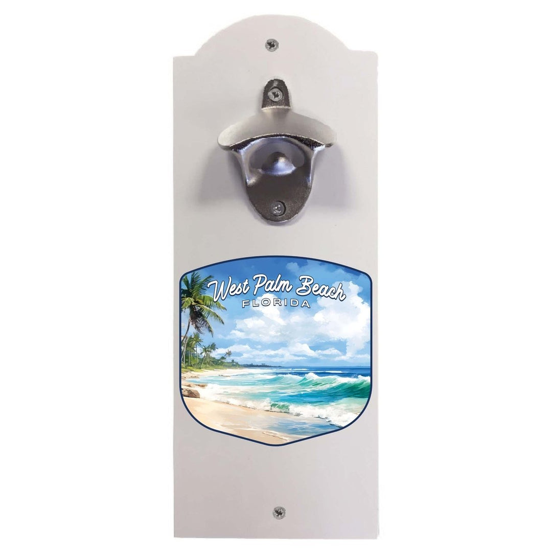 West Palm Beach Florida Design B Souvenir Wall mounted bottle opener Image 1