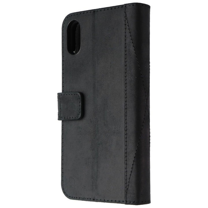 DECODED Leather 2-in-1 Wallet Case for Apple iPhone XR - Black Image 1