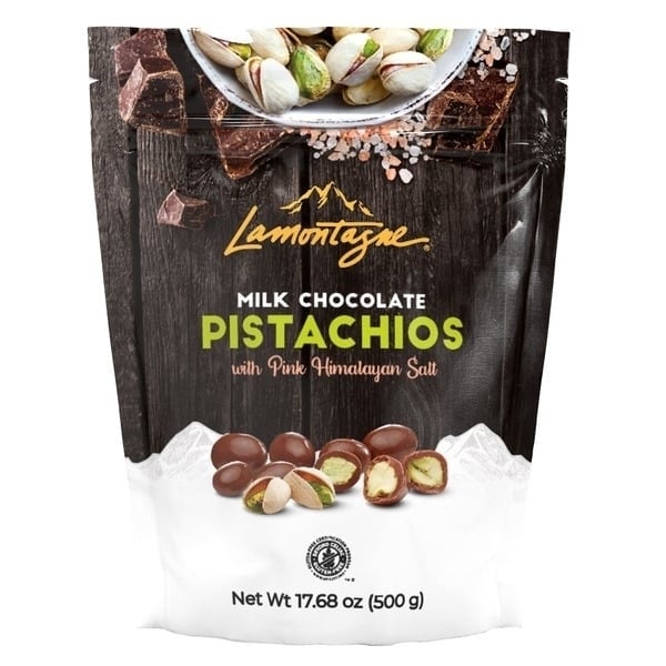 Lamontagne Chocolate Pistachios 17.68 Ounce Image 1