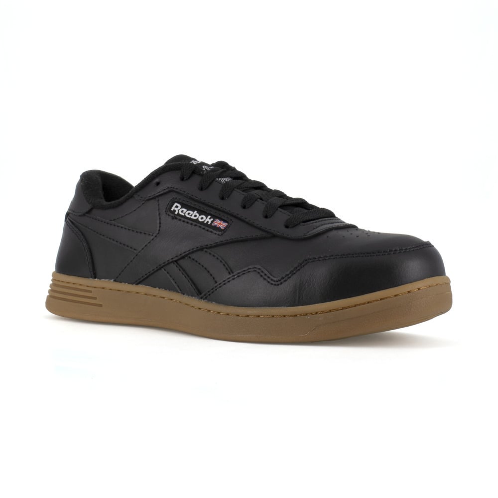 Reebok Work Mens Club MEMT Composite Toe Classic Work Sneaker Black/Gum - RB4154 BLACK Image 1