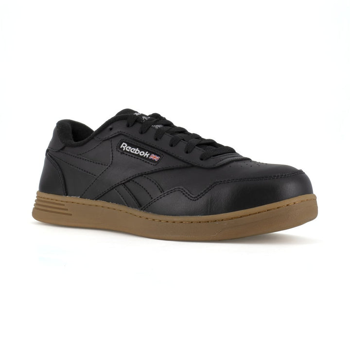 Reebok Work Mens Club MEMT Composite Toe Classic Work Sneaker Black/Gum - RB4154 BLACK Image 1