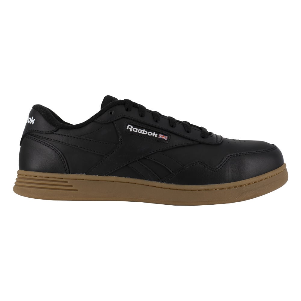 Reebok Work Mens Club MEMT Composite Toe Classic Work Sneaker Black/Gum - RB4154 BLACK Image 2