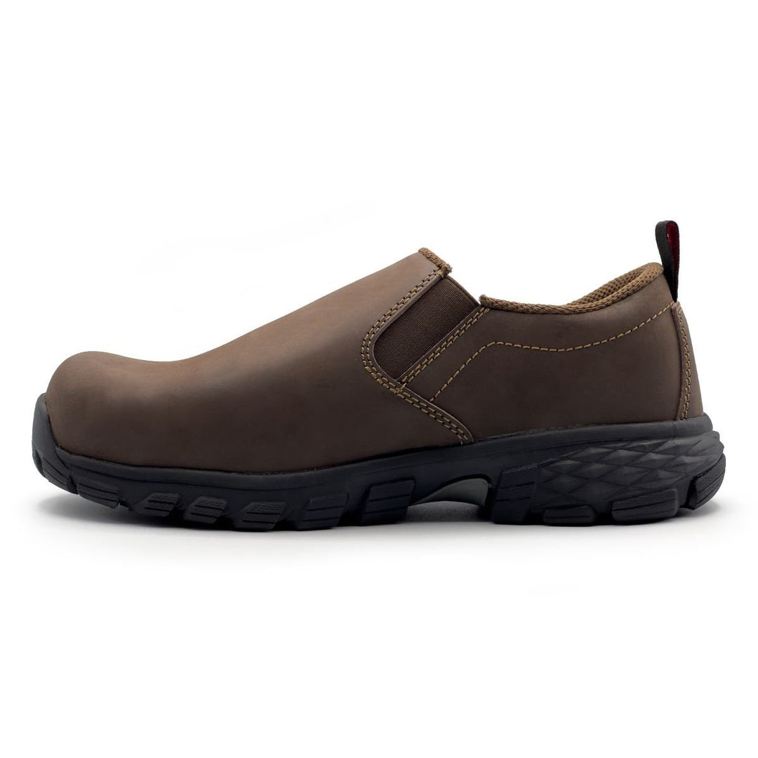 FSI Nautilus Avenger Mens Brown Slip-On Composite Toe ESD Work Shoe A7035 Image 3