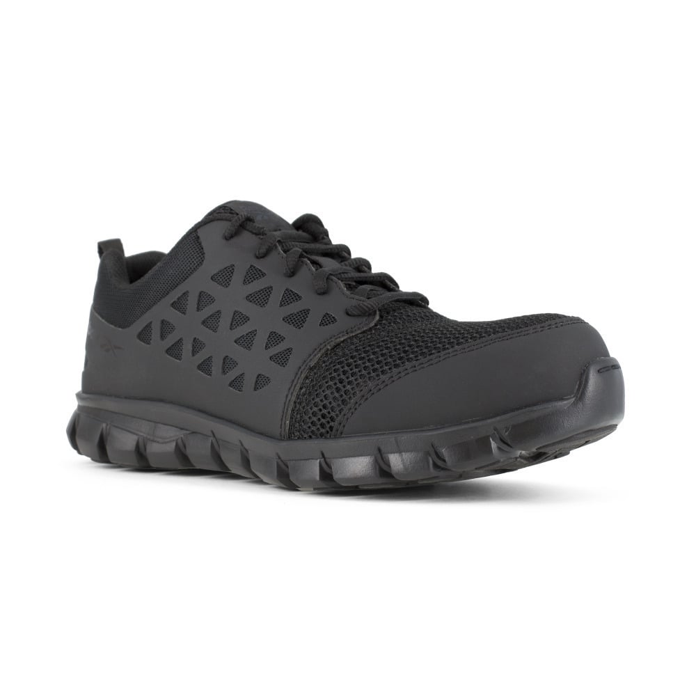 Reebok Work Mens Sublite Cushion Composite Toe ESD Athletic Work Shoe Black - RB4039 BLACK Image 1