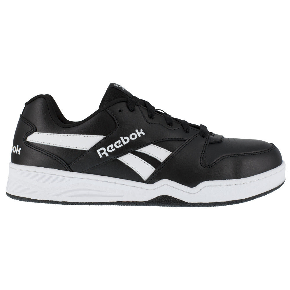 Reebok Work Mens BB4500 Composite Toe Low Cut Work Sneaker Black/White - RB4160 Black and White Image 2