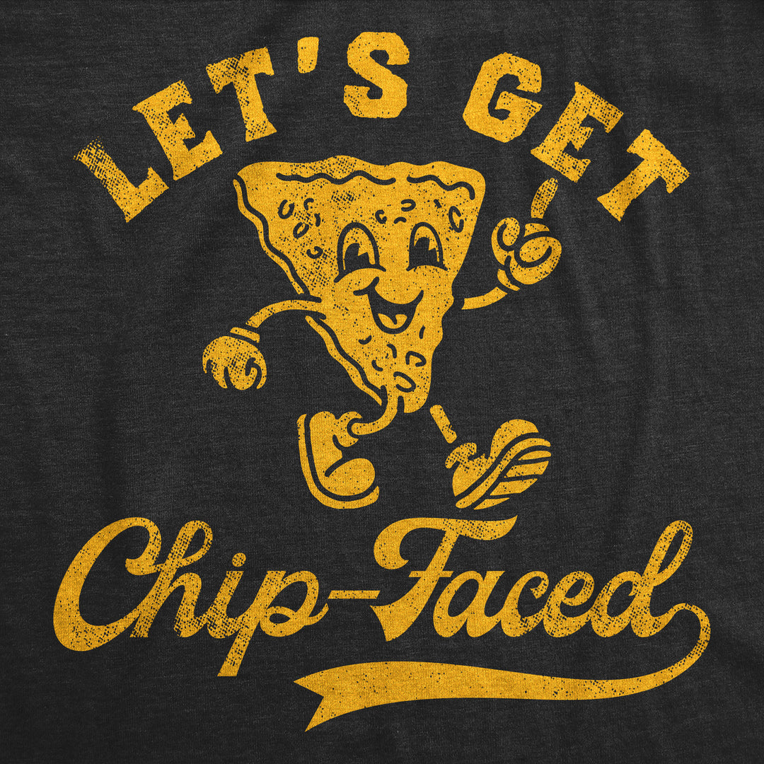 Mens Funny T Shirts Lets Get Chip Faced Sarcastic Party Graphic Tee For Men Image 2