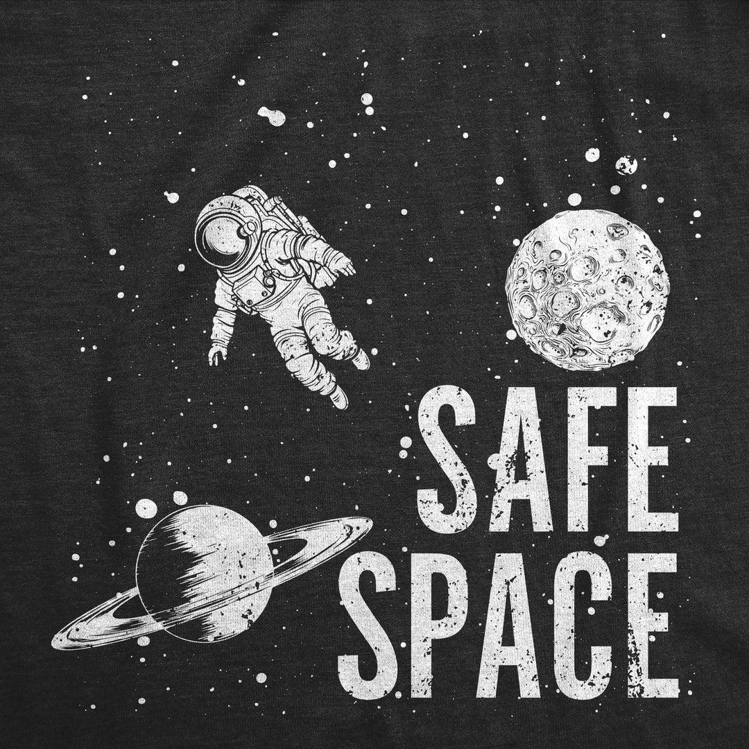 Mens Funny T Shirts Safe Space Sarcastic Astronaut Graphic Tee For Men Image 2