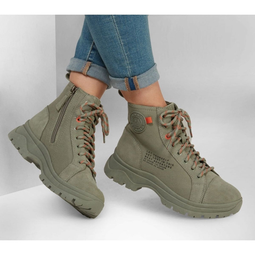 Skechers Womens Bobs Broadies - Combat Cutie Olive - 113394-OLV OLV Image 4