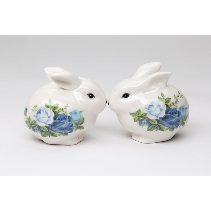 Ceramic Victorian Easter Bunny Salt and Pepper Shakers Image 2