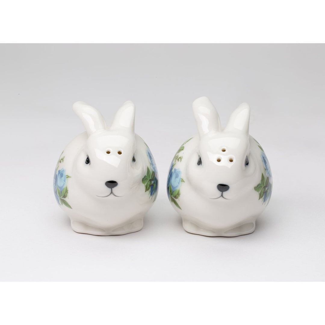 Ceramic Victorian Easter Bunny Salt and Pepper Shakers Image 3