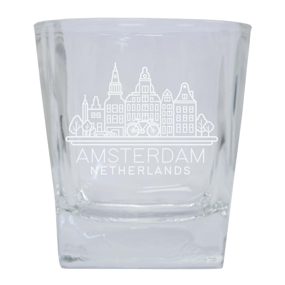 Amsterdam Netherlands Souvenir 7 oz Engraved Shooter Glass Image 1