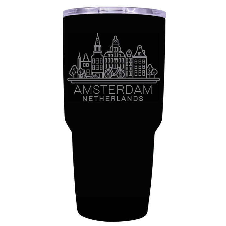 Amsterdam Netherlands Souvenir 24 oz Engraved Insulated Stainless Steel Tumbler Image 4