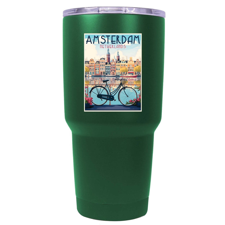 Amsterdam Netherlands Design A Souvenir 24 oz Insulated Stainless Steel Tumbler Image 1