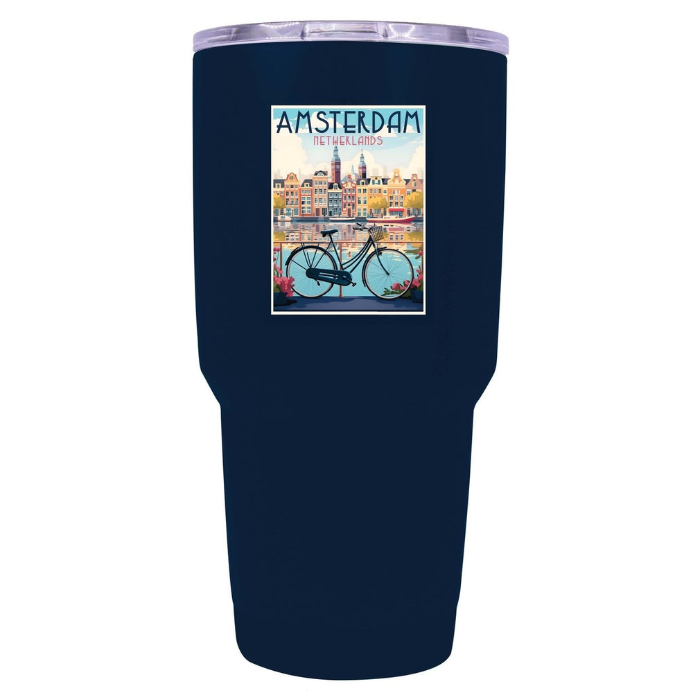 Amsterdam Netherlands Design A Souvenir 24 oz Insulated Stainless Steel Tumbler Image 2