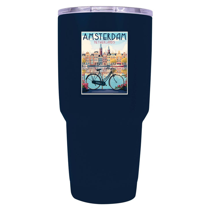 Amsterdam Netherlands Design A Souvenir 24 oz Insulated Stainless Steel Tumbler Image 1