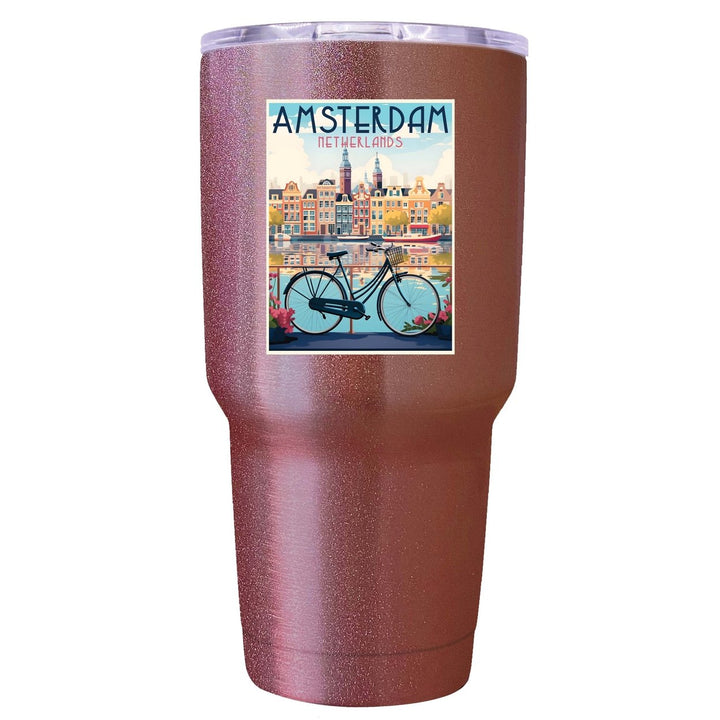 Amsterdam Netherlands Design A Souvenir 24 oz Insulated Stainless Steel Tumbler Image 4