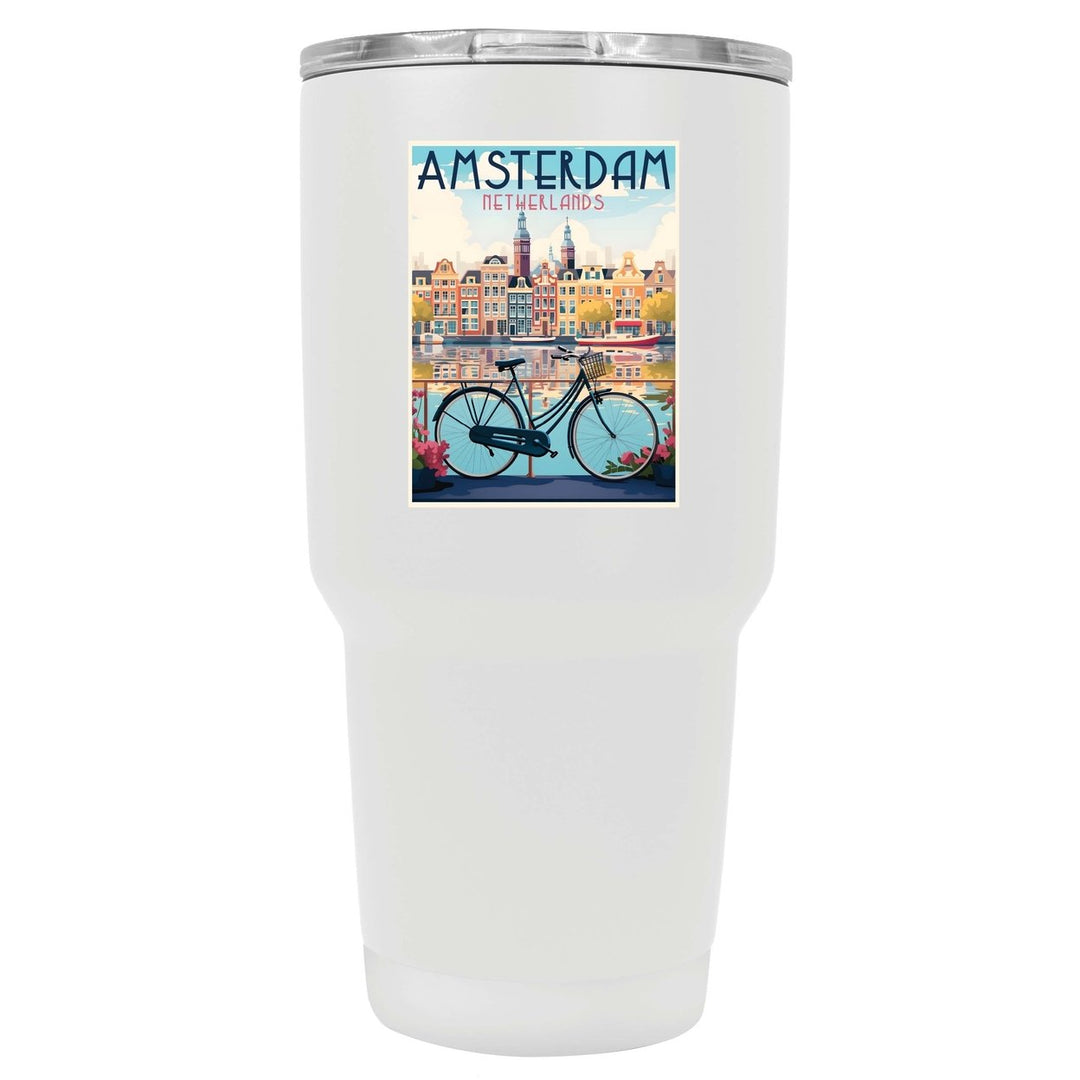 Amsterdam Netherlands Design A Souvenir 24 oz Insulated Stainless Steel Tumbler Image 6