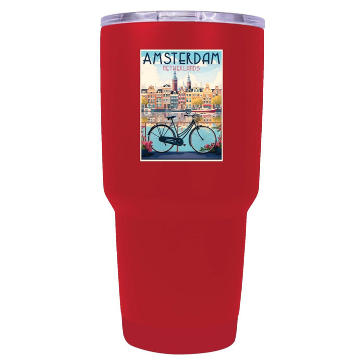 Amsterdam Netherlands Design A Souvenir 24 oz Insulated Stainless Steel Tumbler Image 7