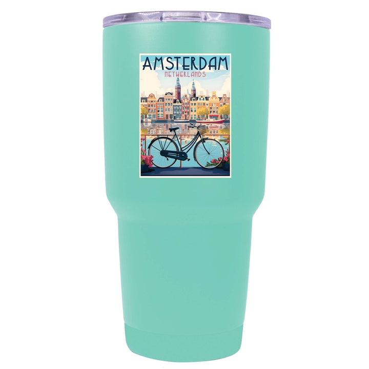 Amsterdam Netherlands Design A Souvenir 24 oz Insulated Stainless Steel Tumbler Image 8