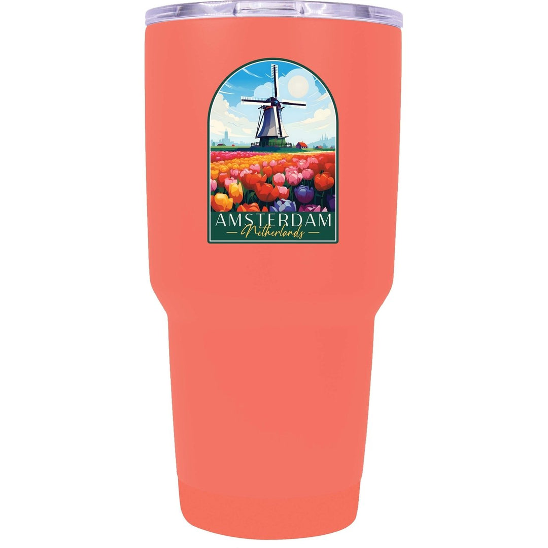 Amsterdam Netherlands Design B Souvenir 24 oz Insulated Stainless Steel Tumbler Image 6