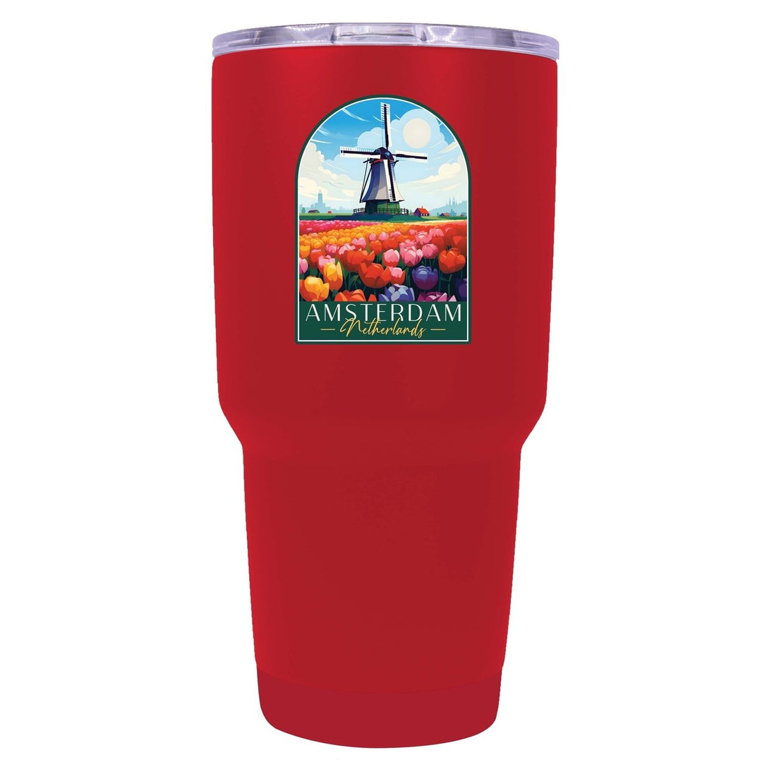 Amsterdam Netherlands Design B Souvenir 24 oz Insulated Stainless Steel Tumbler Image 7